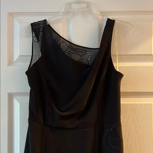Halston Heritage Black One-Shoulder Dress Size 6